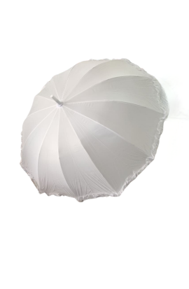 Dáždnik biely s jemnými vylanikmi