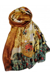 Hodvábny Dámsky elegantný šál Gustav Klimt 