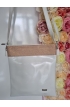 Lakovaná biela Crossbody kabelka Via