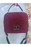 Bordová Crossbody kabelka Grosso