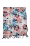 Maľovaný kvetovaný šál