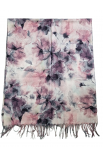 Maľovaný kvetovaný šál