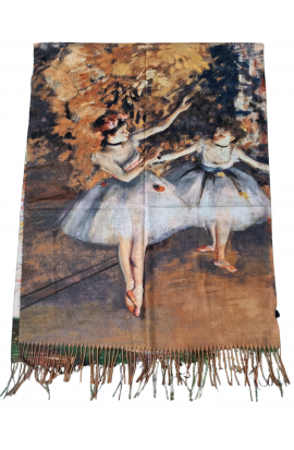 Maľovaný šál baleriny