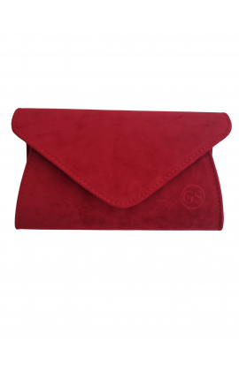 Spoločenská červená listová kabelka