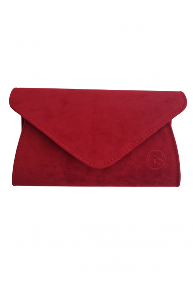 Spoločenská červená listová kabelka