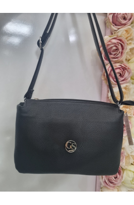 Čierna crossbody kabelka Grosso