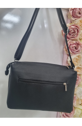 Čierna crossbody kabelka Grosso