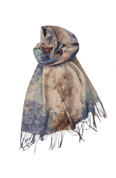 Šál farebný s jemným leskom