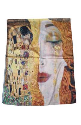 Maľovaný šál obojstranný Klimt