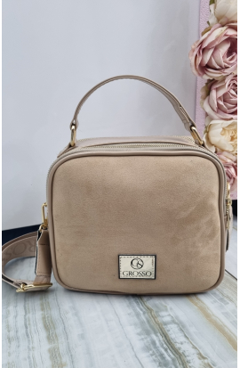 Béžová Crossbody kabelka Grosso
