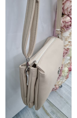Béžová crossbody kabelka Grosso