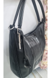 Čierna kabelka elegantná na plece Silvia Rosa