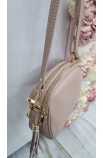 Ružová Kožená Crossbody kabelka Grosso