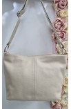Béžová Kožená Crossbody kabelka Grosso