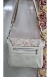 Kvietkovaná prešívaná crossbody kabelka Grosso