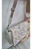 Kvietkovaná prešívaná crossbody kabelka Grosso