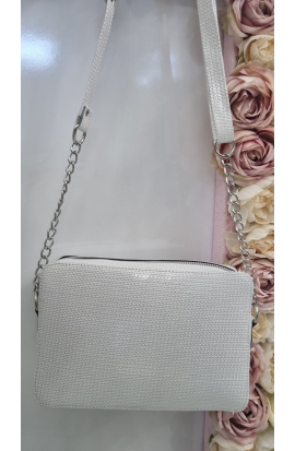 Štýlová strieborná crossbody kabelka Prestige