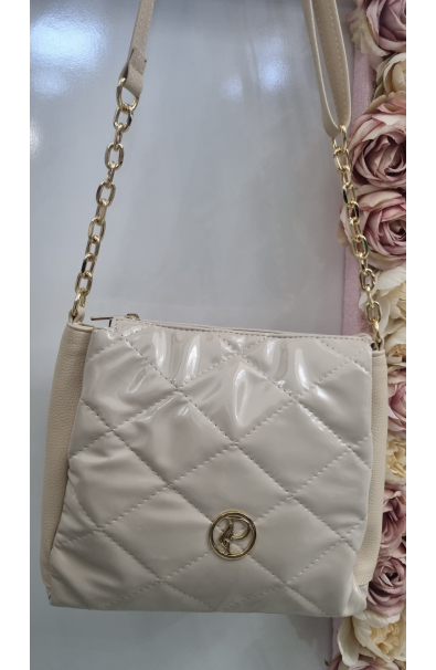 Crossbody béžová kabelka Prestige