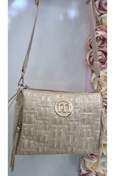 Štýlová zlatá crossbody kabelka Monnari
