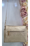 Štýlová zlatá crossbody kabelka Monnari