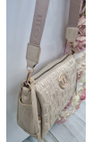 Štýlová zlatá crossbody kabelka Monnari