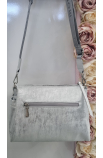 Štýlová strieborná crossbody kabelka Monnari