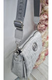 Štýlová strieborná crossbody kabelka Monnari