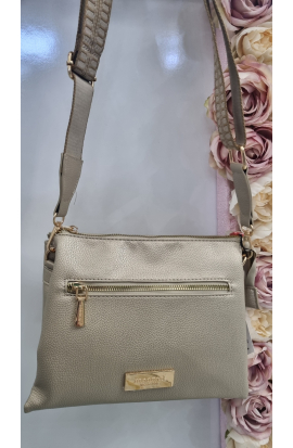 Štýlová zlatá crossbody kabelka Monnari