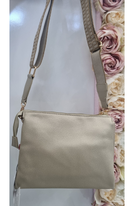 Štýlová zlatá crossbody kabelka Monnari