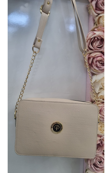 Štýlová béžová crossbody kabelka Prestige