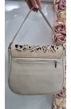 Trendy béžová crossbody kabelka Grosso