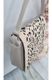 Trendy béžová crossbody kabelka Grosso