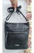 Elegantná čierna crossbody kabelka SilviaRosa