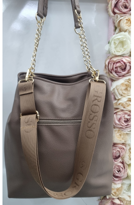 &Scaron;t&yacute;lov&aacute; b&eacute;žov&aacute; kabelka na plece Grosso