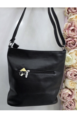 Čierna crossbody kabelka Silvia Rosa