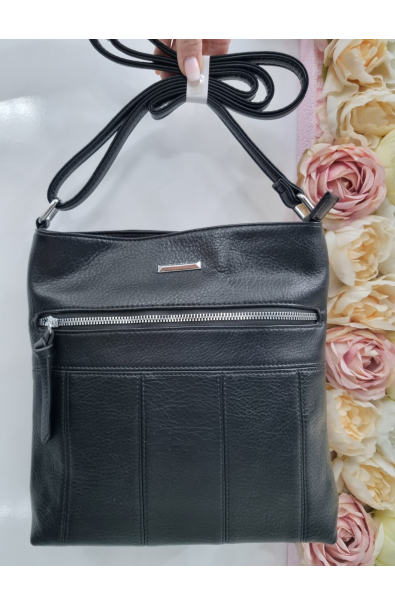 Čierna crossbody kabelka Silvia Rosa