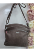 Šedohnedá crossbody kabelka Siliva Rosa