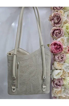 Kr&eacute;mov&aacute; kožen&aacute; kabelka na rameno Italy