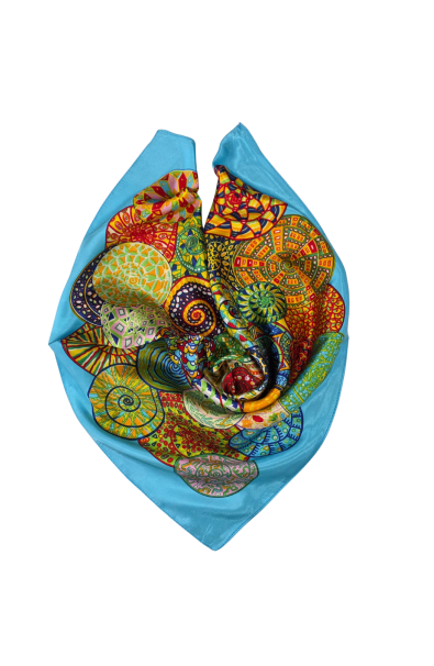 Šatka farebná s hodvábom