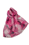 Šál ružový s hodvábom