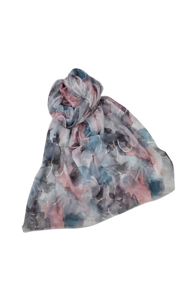 Šál farebný s hodvábom