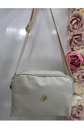 Metalická menšia crossbody kabelka Grosso