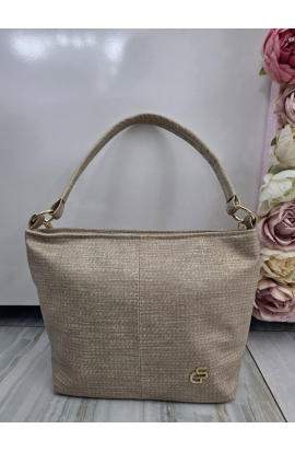 B&eacute;žov&aacute; kabelka cez plece Grosso