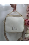 Zlato-biela Crossbody kabelka Grosso