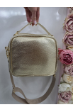 Zlato-biela Crossbody kabelka Grosso
