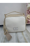 Zlato-biela Crossbody kabelka Grosso