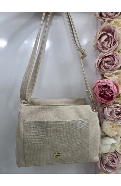 Perleťová crossbody kabelka Grosso