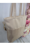 Béžová kabelka do ruky Grosso