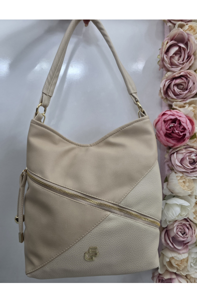 Béžová crossbody kabelka Grosso