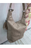 Slabo-hnedá kabelka na plece Chiara